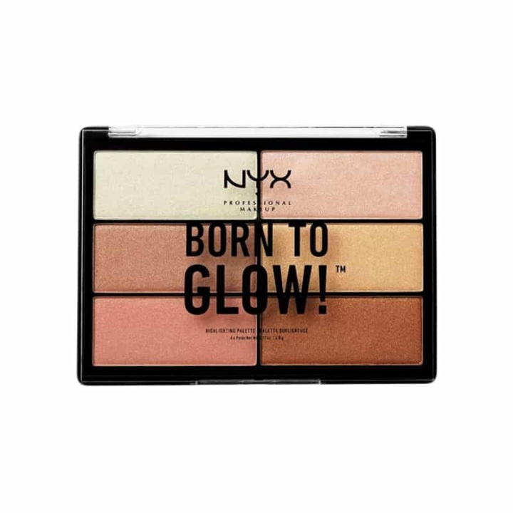 NYX PROF. MAKEUP Born To Glow Highlighting Palette i gruppen SKÖNHET & HÄLSA / Makeup / Basmakeup / Contour/Highlight hos TP E-commerce Nordic AB (38-68906)