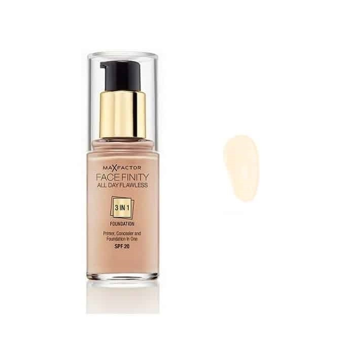 Max Factor Facefinity 3 In 1 Foundation 30 Porcelain i gruppen SKÖNHET & HÄLSA / Makeup / Basmakeup / Foundation hos TP E-commerce Nordic AB (38-68981)