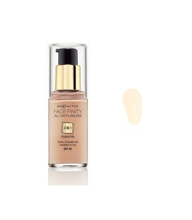 Max Factor Facefinity 3 In 1 Foundation 33 Crystal Beige i gruppen SKÖNHET & HÄLSA / Makeup / Basmakeup / Foundation hos TP E-commerce Nordic AB (38-68982)