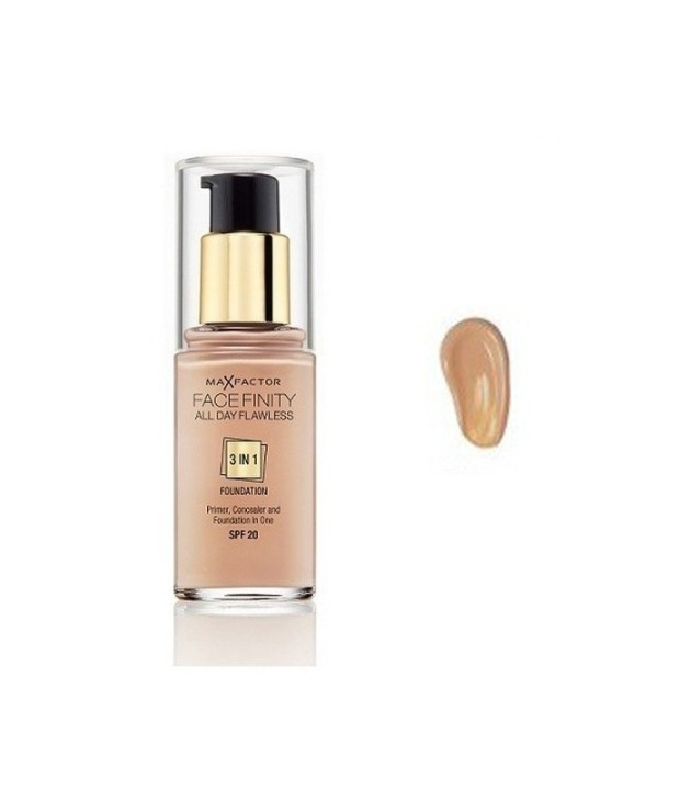 Max Factor Facefinity 3 In 1 Foundation 77 Soft Honey i gruppen SKÖNHET & HÄLSA / Makeup / Basmakeup / Foundation hos TP E-commerce Nordic AB (38-68991)