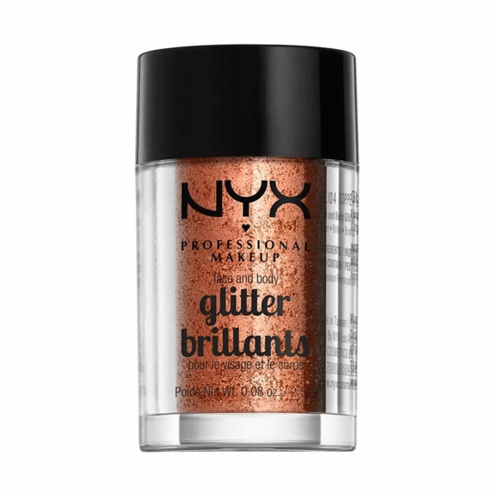 NYX PROF. MAKEUP Face & Body Glitter - 04 Copper 2,5g i gruppen SKÖNHET & HÄLSA / Makeup / Basmakeup / Glitter hos TP E-commerce Nordic AB (38-69146)