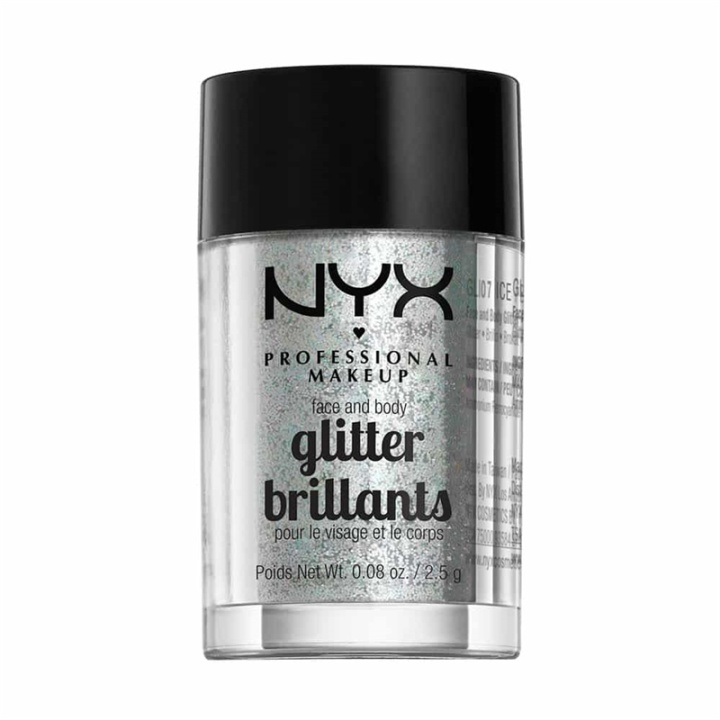 NYX PROF. MAKEUP Face & Body Glitter - 07 Ice 2,5g i gruppen SKÖNHET & HÄLSA / Makeup / Basmakeup / Glitter hos TP E-commerce Nordic AB (38-69148)