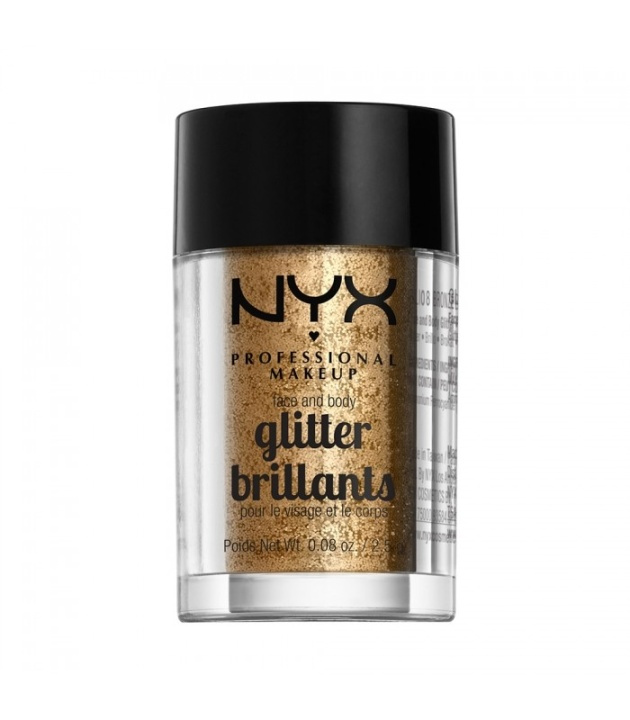 NYX PROF. MAKEUP Face & Body Glitter - 08 Bronze 2,5g i gruppen SKÖNHET & HÄLSA / Makeup / Basmakeup / Glitter hos TP E-commerce Nordic AB (38-69149)