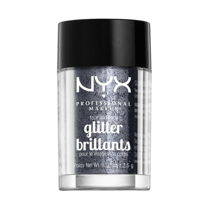 NYX PROF. MAKEUP Face & Body Glitter - Gunmetal 2,5g i gruppen SKÖNHET & HÄLSA / Makeup / Basmakeup / Glitter hos TP E-commerce Nordic AB (38-69151)