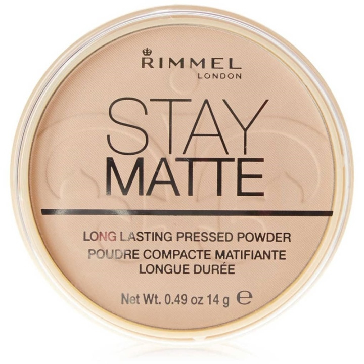 Rimmel Stay Matte Pressed Powder 001 Transparent 14g i gruppen SKÖNHET & HÄLSA / Makeup / Basmakeup / Puder hos TP E-commerce Nordic AB (38-69221)