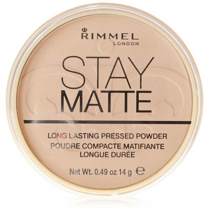 Rimmel London Rimmel Stay Matte Pressed Powder 001 Transparent 14g i gruppen SKÖNHET & HÄLSA / Makeup / Basmakeup / Puder hos TP E-commerce Nordic AB (38-69221)