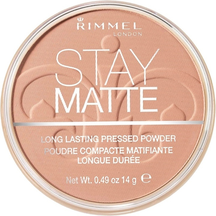 Rimmel Stay Matte Pressed Powder 009 Amber 14g i gruppen SKÖNHET & HÄLSA / Makeup / Basmakeup / Puder hos TP E-commerce Nordic AB (38-69227)