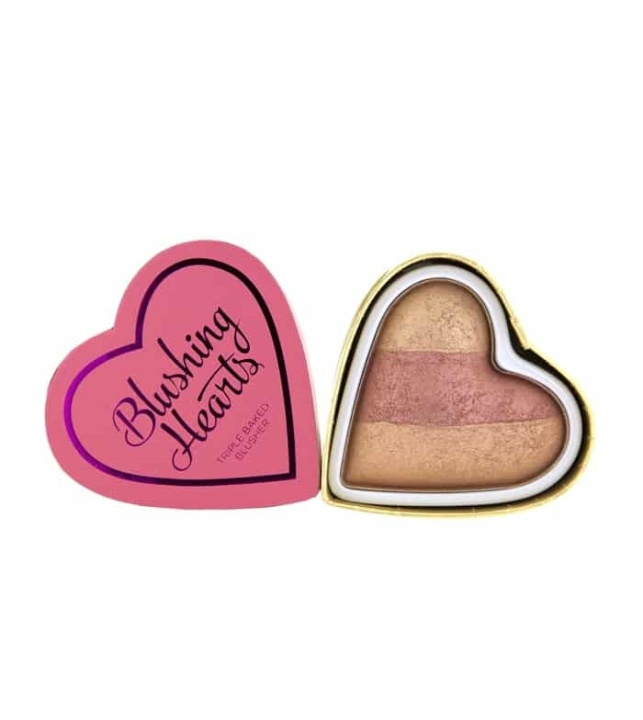 Makeup Revolution Blushing Hearts - Peachy Keen Hearts Blusher i gruppen SKÖNHET & HÄLSA / Makeup / Basmakeup / Rouge / Bronzer hos TP E-commerce Nordic AB (38-69271)