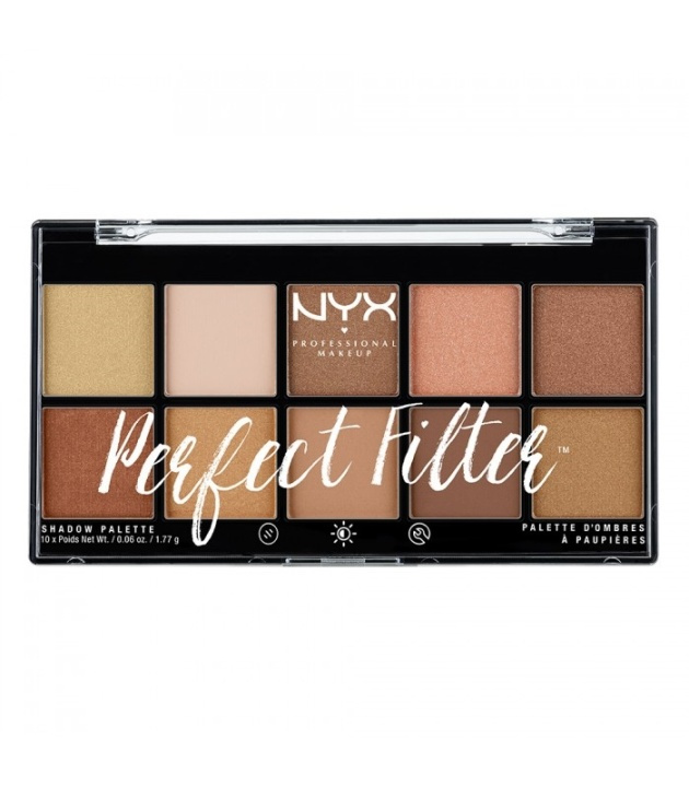 NYX PROF. MAKEUP Perfect Filter Shadow Palette Golden Hour i gruppen SKÖNHET & HÄLSA / Makeup / Verktyg & Sminkset / Sminkpalett hos TP E-commerce Nordic AB (38-69522)