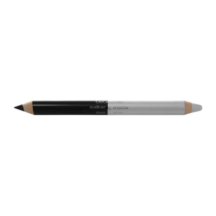 Beauty UK Double Ended Jumbo Pencil no.1 - Black&White i gruppen SKÖNHET & HÄLSA / Makeup / Ögon & Ögonbryn / Eyeliner / Kajal hos TP E-commerce Nordic AB (38-69545)