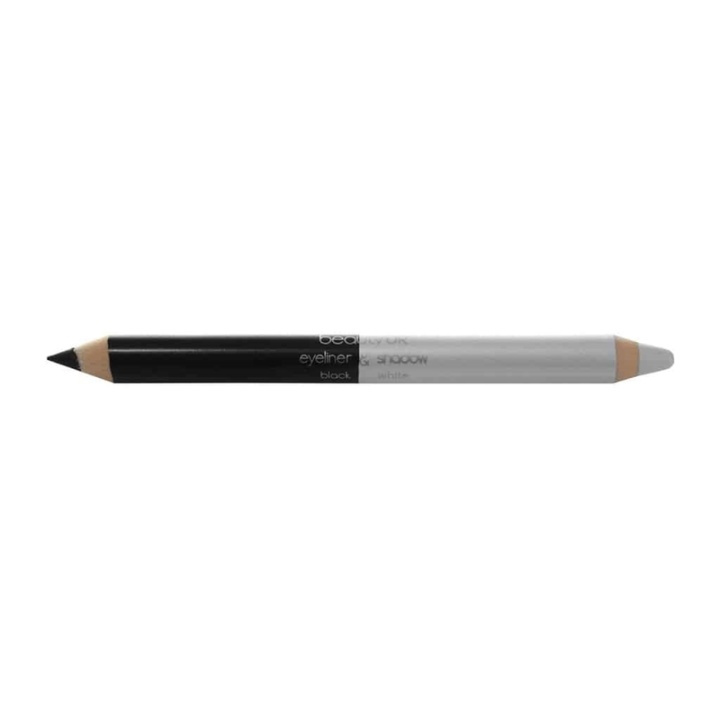 BeautyUK Beauty UK Double Ended Jumbo Pencil no.1 - Black&White i gruppen SKÖNHET & HÄLSA / Makeup / Ögon & Ögonbryn / Eyeliner / Kajal hos TP E-commerce Nordic AB (38-69545)