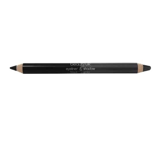 BeautyUK Beauty UK Double Ended Jumbo Pencil no.2 - Black&Grey i gruppen SKÖNHET & HÄLSA / Makeup / Ögon & Ögonbryn / Eyeliner / Kajal hos TP E-commerce Nordic AB (38-69546)
