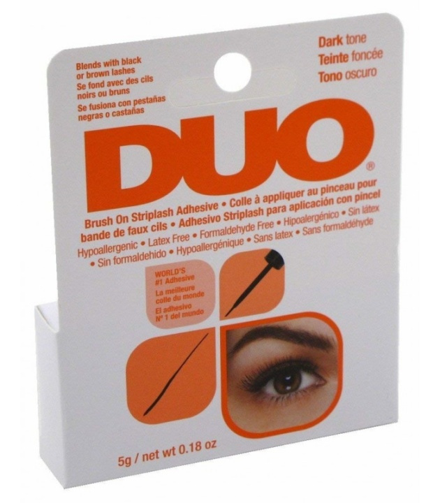 Ardell DUO Brush on Striplash Adhesive Dark 5g i gruppen SKÖNHET & HÄLSA / Makeup / Ögon & Ögonbryn / Lösögonfransar hos TP E-commerce Nordic AB (38-69679)