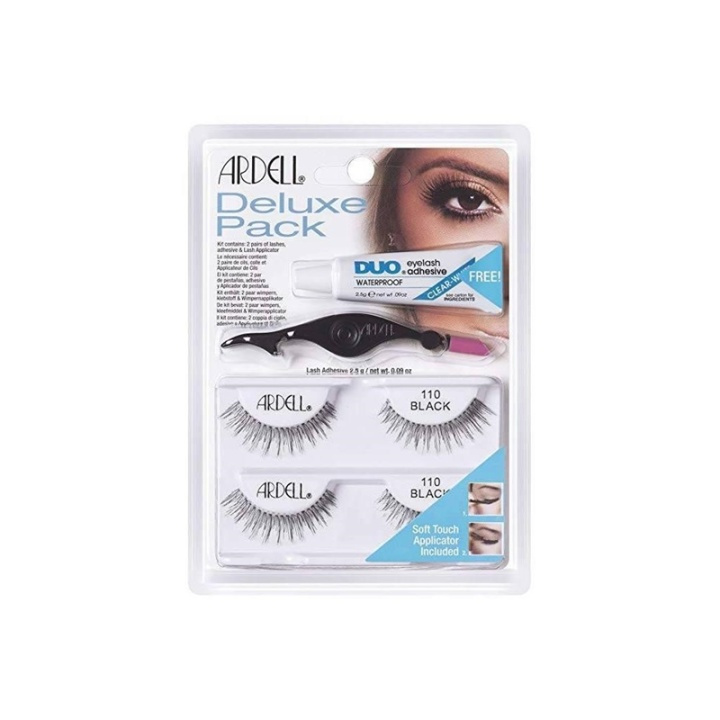 Ardell Eyelash Deluxe Pack 110 Black i gruppen SKÖNHET & HÄLSA / Makeup / Ögon & Ögonbryn / Lösögonfransar hos TP E-commerce Nordic AB (38-69687)