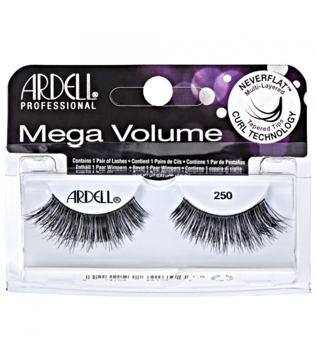 Ardell False Lashes Mega Volume 250 Black i gruppen SKÖNHET & HÄLSA / Makeup / Ögon & Ögonbryn / Lösögonfransar hos TP E-commerce Nordic AB (38-69689)