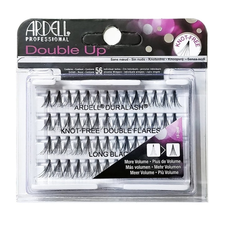 Ardell Individual Double Up Knot Free Long Black i gruppen SKÖNHET & HÄLSA / Makeup / Ögon & Ögonbryn / Lösögonfransar hos TP E-commerce Nordic AB (38-69695)