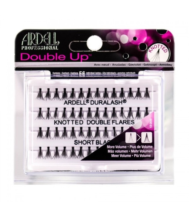 Ardell Individual Double Up Knotted Long Black i gruppen SKÖNHET & HÄLSA / Makeup / Ögon & Ögonbryn / Lösögonfransar hos TP E-commerce Nordic AB (38-69696)