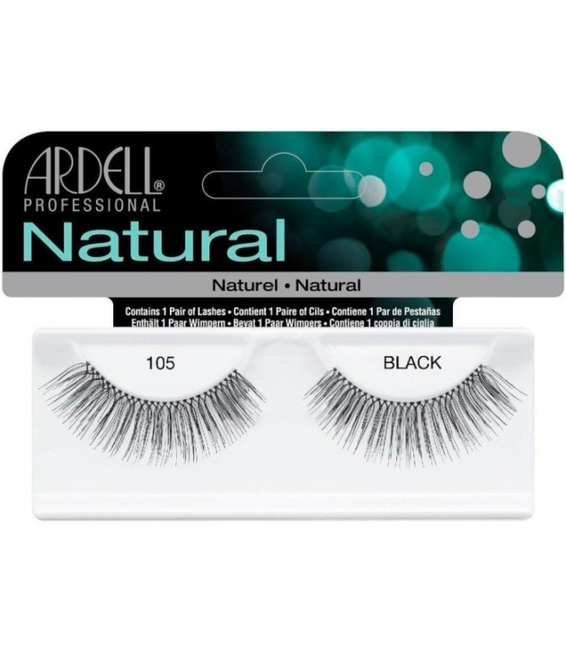 Ardell Natural Lashes 105 Black i gruppen SKÖNHET & HÄLSA / Makeup / Ögon & Ögonbryn / Lösögonfransar hos TP E-commerce Nordic AB (38-69708)