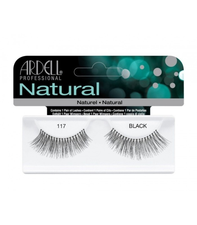 Ardell Natural Lashes 117 Black i gruppen SKÖNHET & HÄLSA / Makeup / Ögon & Ögonbryn / Lösögonfransar hos TP E-commerce Nordic AB (38-69713)