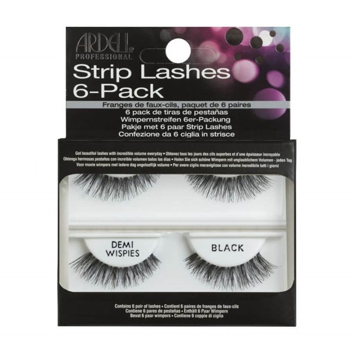 Ardell Professional 6-pack Strip Lashes Demi Wispies i gruppen SKÖNHET & HÄLSA / Makeup / Ögon & Ögonbryn / Lösögonfransar hos TP E-commerce Nordic AB (38-69724)