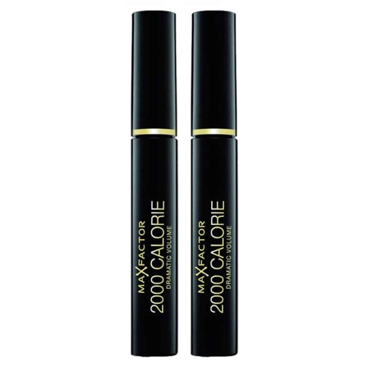 2-pack Max Factor 2000 Calorie Mascara Black 9ml i gruppen SKÖNHET & HÄLSA / Makeup / Ögon & Ögonbryn / Mascara hos TP E-commerce Nordic AB (38-69771)