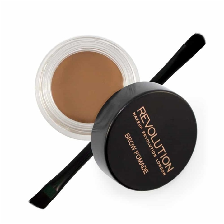 Makeup Revolution Brow Pomade - Soft Brown i gruppen SKÖNHET & HÄLSA / Makeup / Ögon & Ögonbryn / Ögonbrynskit hos TP E-commerce Nordic AB (38-69852)