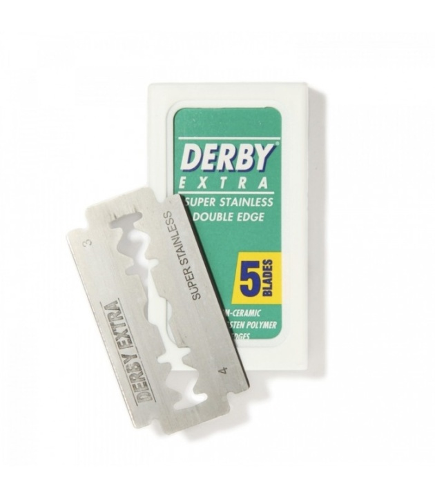 Derby Extra Double Edge 5-pack i gruppen SKÖNHET & HÄLSA / Hår & Styling / Rakning & Trimning / Rakhyvlar & Tillbehör hos TP E-commerce Nordic AB (38-70055)