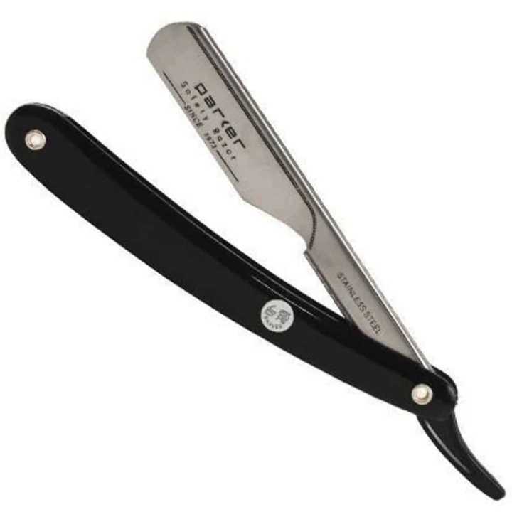 Parker 33R Shave Knife Barber Black i gruppen SKÖNHET & HÄLSA / Hår & Styling / Rakning & Trimning / Rakhyvlar & Tillbehör hos TP E-commerce Nordic AB (38-70075)