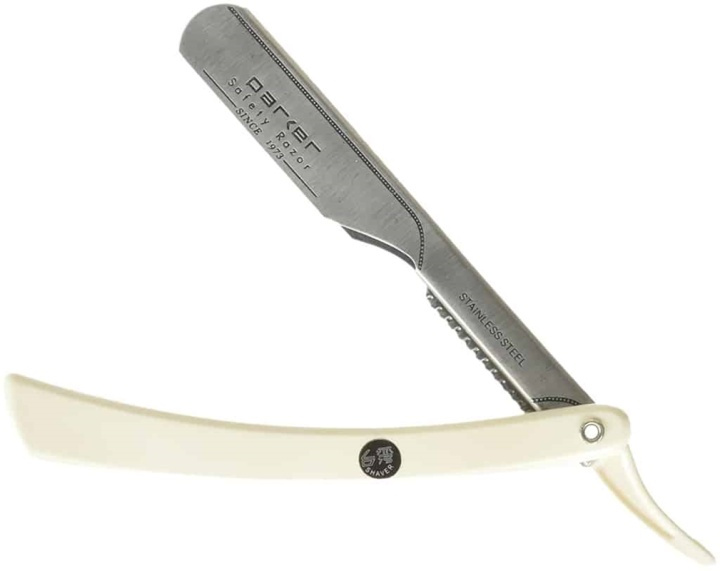 Parker 34R Shave Knife Barber White i gruppen SKÖNHET & HÄLSA / Hår & Styling / Rakning & Trimning / Rakhyvlar & Tillbehör hos TP E-commerce Nordic AB (38-70076)