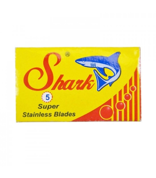 Shark Razors Super Stainless Double Edge 5-pack i gruppen SKÖNHET & HÄLSA / Hår & Styling / Rakning & Trimning / Rakhyvlar & Tillbehör hos TP E-commerce Nordic AB (38-70084)