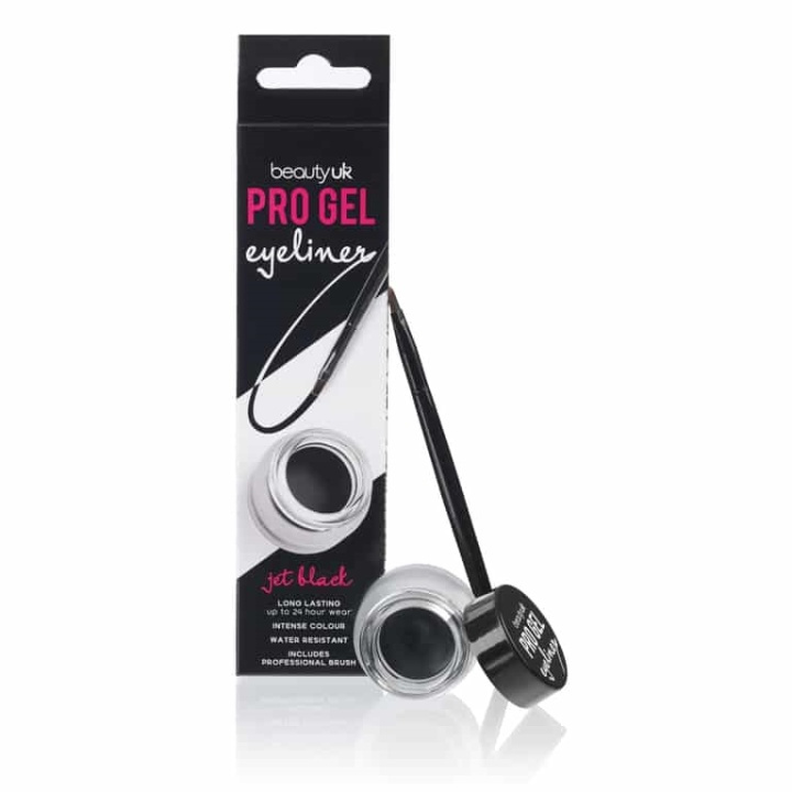 BeautyUK Beauty UK Pro Gel Eyeliner Jet Black 4,5g i gruppen SKÖNHET & HÄLSA / Makeup / Ögon & Ögonbryn / Eyeliner / Kajal hos TP E-commerce Nordic AB (38-70100)