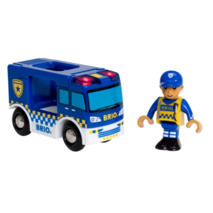 Brio 33825 Polisbil i gruppen LEKSAKER, BARN- & BABYPRODUKTER / Leksaker / Leksaksbilar & andra fordon hos TP E-commerce Nordic AB (38-70207)