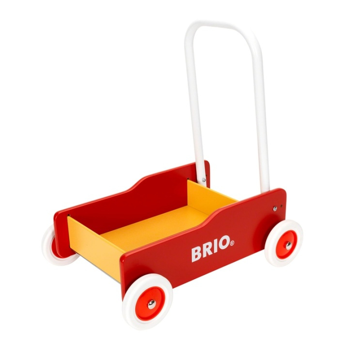 Brio 31350 Lära Gå Vagn Röd i gruppen LEKSAKER, BARN- & BABYPRODUKTER / Babyleksaker / Lära gå-vagnar hos TP E-commerce Nordic AB (38-70248)