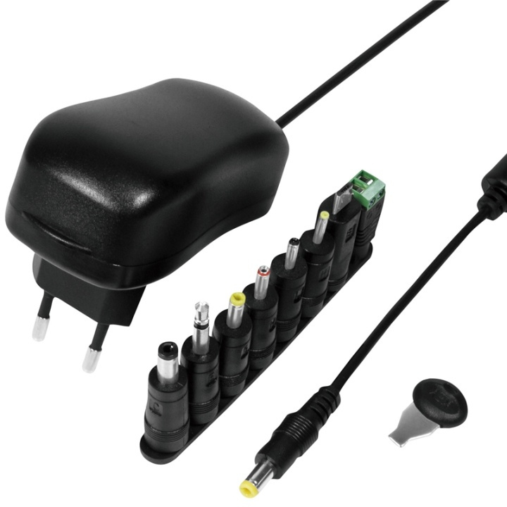 LogiLink Nätadapter 230V-> 3-12V 1A 12W i gruppen DATORER & KRINGUTRUSTNING / Bärbara datorer & tillbehör / Datorladdare / Laddare till laptop / Universal hos TP E-commerce Nordic AB (38-71331)