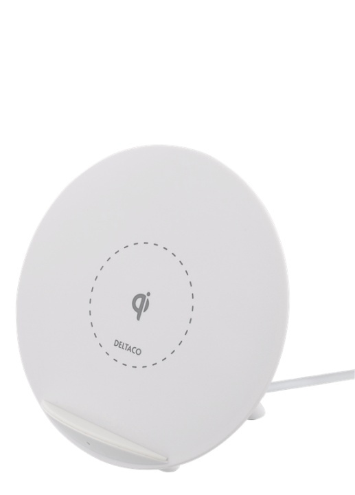 DELTACO Trådlös Laddare för iPhone och Android, 5W, QI-certifierad, vi i gruppen SMARTPHONE & SURFPLATTOR / Laddare & Kablar / Trådlösa Qi laddare hos TP E-commerce Nordic AB (38-71699)