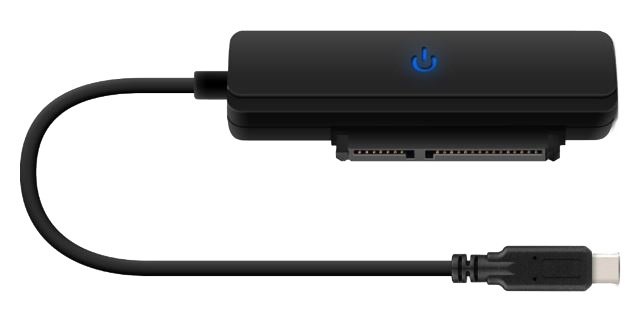 USB 3.1 Gen2 HDD-adapter, upp till 12,5 mm, 10 Gbps, svart i gruppen DATORER & KRINGUTRUSTNING / Datorkomponenter / Hårddiskar / Adaptrar & Tillbehör hos TP E-commerce Nordic AB (38-71789)