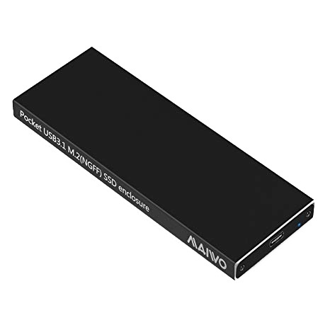 Externt M.2 kabinett, USB-C, USB 3.1 Gen2, 10 Gbps, svart i gruppen DATORER & KRINGUTRUSTNING / Datortillbehör / Hårddisk-kabinetter / SSD hos TP E-commerce Nordic AB (38-71793)