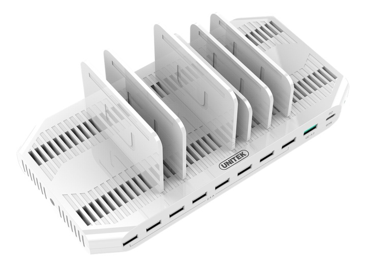 Charging station 10port, 8xUSB, i xUSB C och 1xQC3.0 i gruppen SMARTPHONE & SURFPLATTOR / Övriga tillbehör / Övrigt hos TP E-commerce Nordic AB (38-71825)