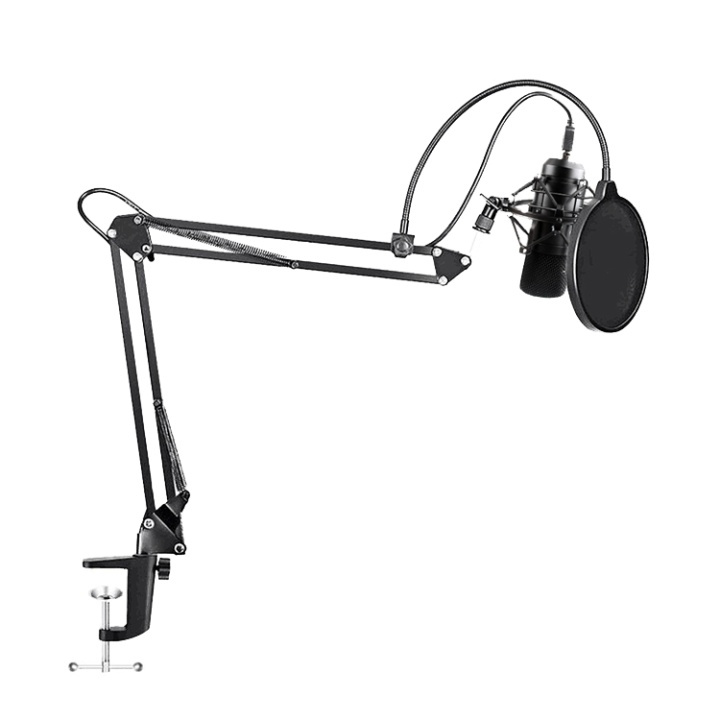 MAONO USB Podcasting Microphone Kit, mikrofon, arm med fäste, filter i gruppen DATORER & KRINGUTRUSTNING / Datortillbehör / Mikrofoner hos TP E-commerce Nordic AB (38-71882)