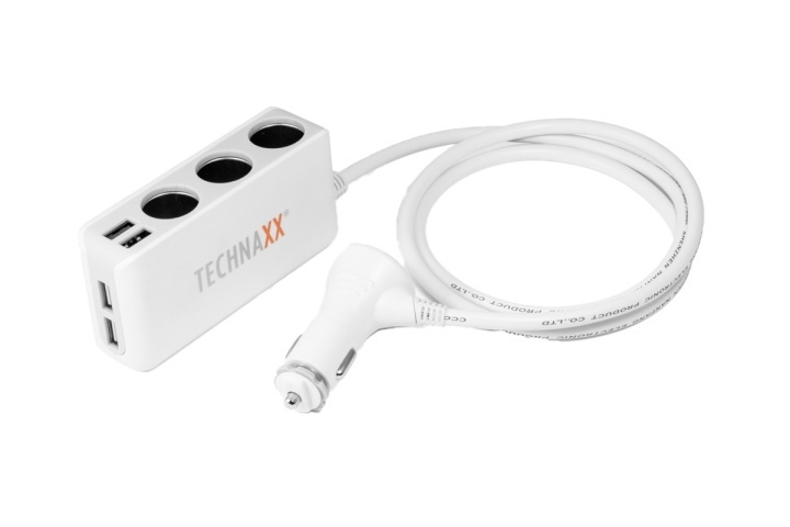 4-Port USB & 3-Socket Car Charger TE11 i gruppen BIL / Biltillbehör / 12 volts-tillbehör hos TP E-commerce Nordic AB (38-71973)