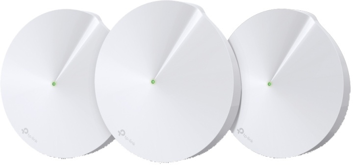 TP-Link Deco M9 Plus Mesh WiFi-system, 3-pack, Powerline, Tri-band, vi i gruppen DATORER & KRINGUTRUSTNING / Nätverk / Meshnätverk hos TP E-commerce Nordic AB (38-71981)