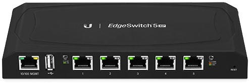 Ubiquiti EdgeSwitch XP Gigabit switch, 5-Portar, 24V PoE, carrier-cla i gruppen DATORER & KRINGUTRUSTNING / Nätverk / Switchar hos TP E-commerce Nordic AB (38-71994)
