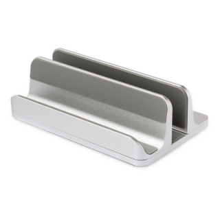 Desire2 Dubbelt Bordsställ för Tablets Mac/Ultrabooks Justerbar Aluminium Silver