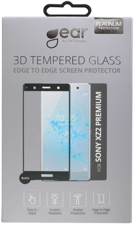Gear Härdat Glas 3D Sony Xz2 Premium Edge To Edge Svart i gruppen SMARTPHONE & SURFPLATTOR / Mobilskydd / Sony hos TP E-commerce Nordic AB (38-72067)
