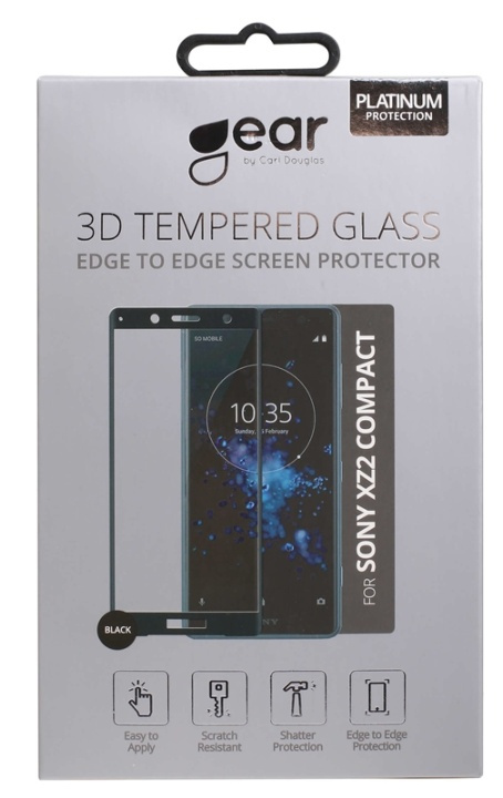 Gear Härdat Glas 3D Sony Xperia Xz2 Compact Edge To Edge Svart i gruppen SMARTPHONE & SURFPLATTOR / Mobilskydd / Sony hos TP E-commerce Nordic AB (38-72068)