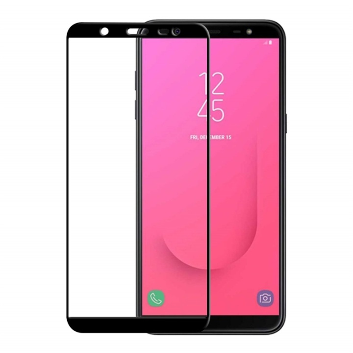 Gear Härdat Glas 3D Full Cover Svart Samsung J8 2018 i gruppen SMARTPHONE & SURFPLATTOR / Mobilskydd / Samsung hos TP E-commerce Nordic AB (38-72070)