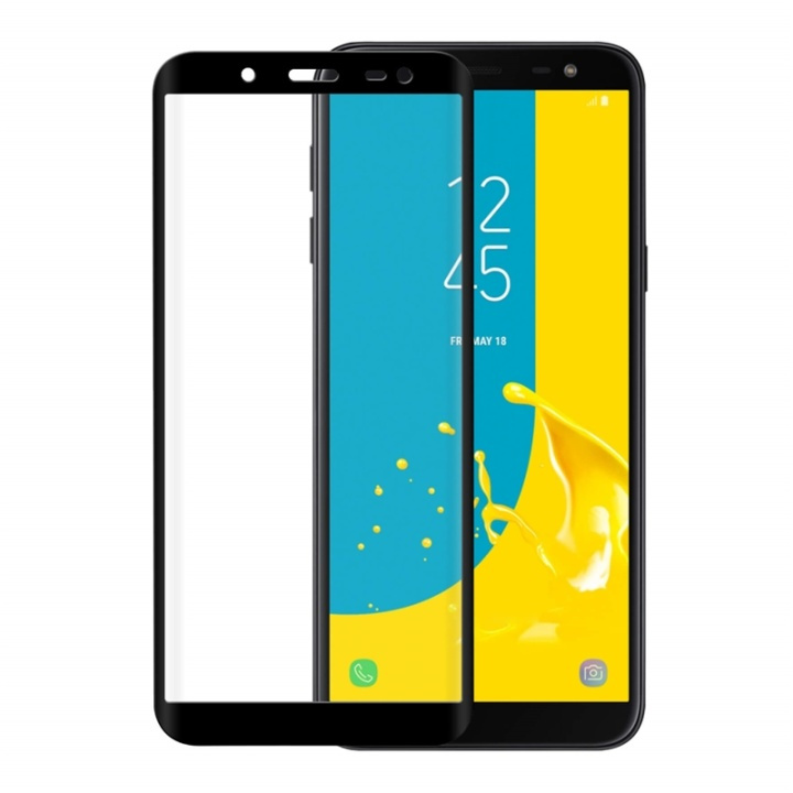 Gear Härdat Glas 3D Samsung J6 2018 Edge To Edge Svart i gruppen SMARTPHONE & SURFPLATTOR / Mobilskydd / Samsung hos TP E-commerce Nordic AB (38-72071)