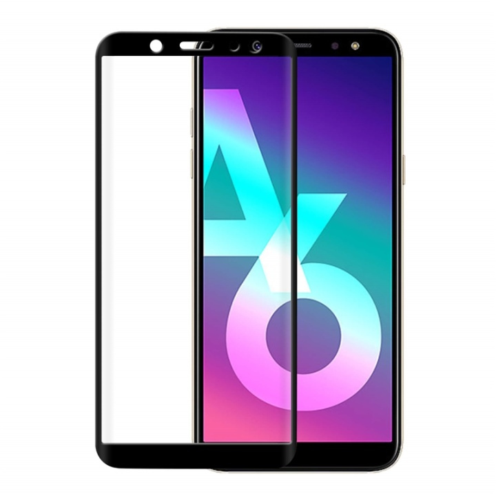Gear Härdat Glas 3D Full Cover Svart Samsung A6 i gruppen SMARTPHONE & SURFPLATTOR / Mobilskydd / Samsung hos TP E-commerce Nordic AB (38-72073)