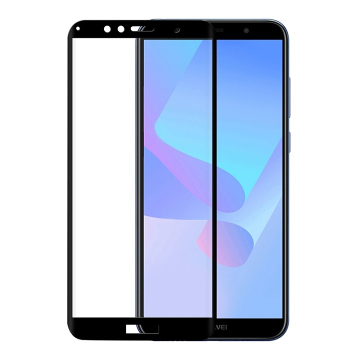 Gear Härdat Glas 3D Full Cover Svart Huawei Y6 Prime 2018 i gruppen SMARTPHONE & SURFPLATTOR / Mobilskydd / Huawei/Honor hos TP E-commerce Nordic AB (38-72076)