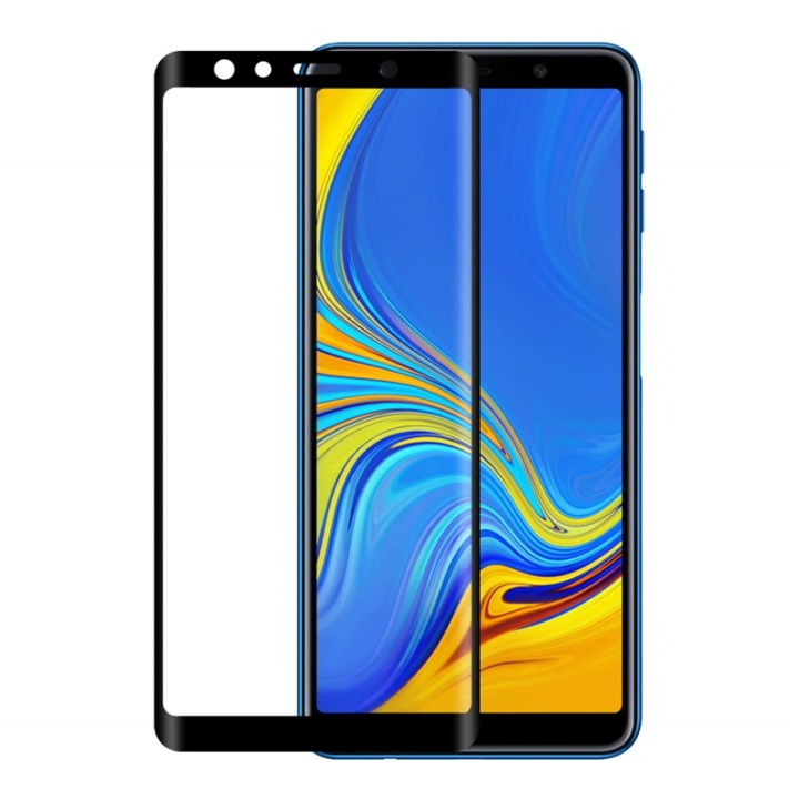 Gear Härdat Glas 3D Samsung Galaxy A7 Edge To Edge Svart i gruppen SMARTPHONE & SURFPLATTOR / Mobilskydd / Samsung hos TP E-commerce Nordic AB (38-72081)